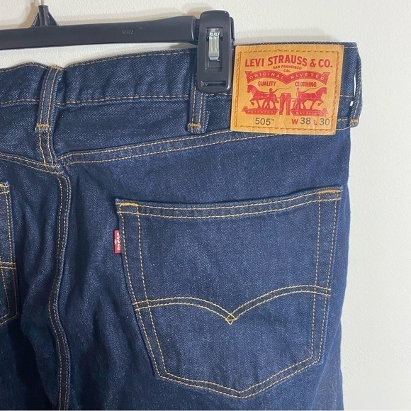 Levi’s 505 38x30 Blue Jeans Men’s Denim Relaxed - Picture 5 of 7